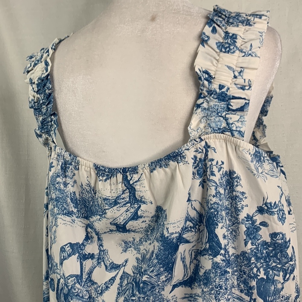 Gianni Bini Woven Sadie Sleeveless Square Neck Blouse- NWT - Picture 9 of 13